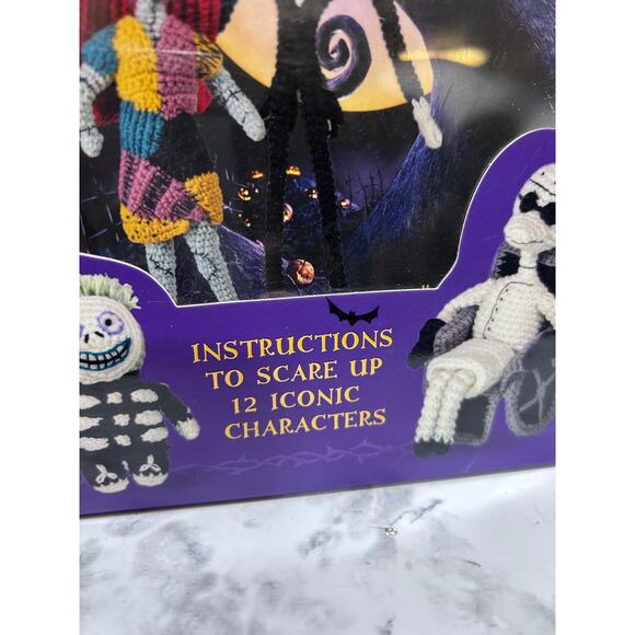 Disney Tim Burtons The Nightmare Before Christmas Crochet Kit Jack Sally Booklet - Picture 7 of 10